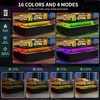 image:imageYITAHOME Square Coffee Table Coffee Tables for Living Room with LED Lights Modern Cocktail Coffee Table for Decor BlackGlossy Black