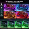 image:imageYITAHOME Square Coffee Table Coffee Tables for Living Room with LED Lights Modern Cocktail Coffee Table for Decor BlackGlossy Black