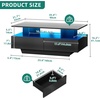 image:imageYITAHOME Square Coffee Table Coffee Tables for Living Room with LED Lights Modern Cocktail Coffee Table for Decor BlackGlossy Black