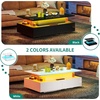 image:imageYITAHOME Square Coffee Table Coffee Tables for Living Room with LED Lights Modern Cocktail Coffee Table for Decor BlackGlossy Black