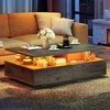 image:imageYITAHOME Square Coffee Table Coffee Tables for Living Room with LED Lights Modern Cocktail Coffee Table for Decor BlackGrey