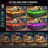 image:imageYITAHOME Square Coffee Table Coffee Tables for Living Room with LED Lights Modern Cocktail Coffee Table for Decor BlackGrey