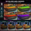 image:imageYITAHOME Square Coffee Table Coffee Tables for Living Room with LED Lights Modern Cocktail Coffee Table for Decor BlackGrey