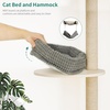 image:imageYITAHOME Tall Cat Tree Wall Mounted with Hammock Cat Wall Shelves Furniture 5 Tiers Floating Climb for Indoor Cats Wooden Cat Tower with Tall Scratching Posts Mat Removable Cushion 78 inch 4001