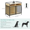 image:imageYITAHOME XL Dog Crate Furniture 41 with 2 Drawers Large Dog Kennel End Table Wooden Dog Cage Indoor Dog House Pet Crate Table with Double Doors for Large Small Medium Dogs Walnut Color