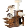 image:imageYITAHOME Litter Box Enlcosure with Cat Tree 4in1 Modern Cat Tree with Cat Mat Indoor Wooden Cat House Separable Litter Box Furniture Hidden End Table for 34 Large Cats