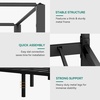 image:imageYITAHOME Metal Four Poster Canopy Bed Frame  14 Inch Platform Bed with Builtin Headboard Strong Metal Slat Mattress Support No Box Spring Needed Black King SizeCanopy Bed with USB Ports