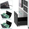 image:imageYITAHOME Wood File Cabinet 3 Drawer Mobile Lateral Filing Cabinet Storage Cabinet Printer Stand with 2 Open Shelves for Home Office Organization White 350156256LWH Wheels Included