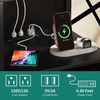 image:imageYITAHOME Record Player Stand Turntable Stand Albums on Vinyl Record Storage Audio Cabinet with LED Light and Charging Station Record Table with Wheel for Living Room Bedroom Office