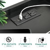 image:imageYITAHOME Record Player Stand with Power Outlets and LED Lights Holds Up to 130 Albums Record Player Table with Storage Vinyl Record Storage with Solid Legs for Living Room Bedroom Black