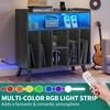 image:imageYITAHOME Record Player Stand with Power Outlets and LED Lights Holds Up to 130 Albums Record Player Table with Storage Vinyl Record Storage with Solid Legs for Living Room Bedroom Grey
