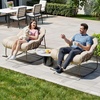 image:imageYITAHOME Oversized Rocking Chair Rattan Patio Rocking Chair w59 Thick Cushion amp Wicker Basket AllWeather Saucer Chair for Lawn Garden Backyard BeigeBrownbeige