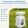 image:imageYITAHOME Portable Camping Sink Handwashing Station with Adjustable Wash Basin Soap Dispenser Metal Handle Large Wheels for Outdoor Travel Boat Gather Garden Worksite White119Gal