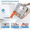 image:imageYITAHOME Portable Camping Sink Handwashing Station with Adjustable Wash Basin Soap Dispenser Metal Handle Large Wheels for Outdoor Travel Boat Gather Garden Worksite White45Gal53Gal