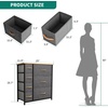 image:imageYITAHOME 7 Drawers Dresser with Fabric Storage Tower Organizer Unit for Bedroom Living Room Closets  Sturdy Steel Frame Wooden Top amp Easy Pull Fabric Bins 7 Drawers GreyCool Grey