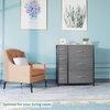 image:imageYITAHOME 7 Drawers Dresser with Fabric Storage Tower Organizer Unit for Bedroom Living Room Closets  Sturdy Steel Frame Wooden Top amp Easy Pull Fabric Bins 7 Drawers GreyCool Grey