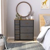 image:imageYITAHOME 7 Drawers Dresser with Fabric Storage Tower Organizer Unit for Bedroom Living Room Closets  Sturdy Steel Frame Wooden Top amp Easy Pull Fabric Bins 7 Drawers GreyCool Grey
