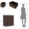 image:imageYITAHOME 7 Drawers Fabric Dresser Furniture Storage Drawer Unit Sturdy Steel Frame Wooden Top amp Easy Pull Fabric Bins Vertical Organizer Tower Chest for Closet Bedroom Entryway NurseryBrown