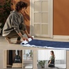 image:imageYITAHOME Queen Size Air Mattress with Pump and Banded Headboard 18in Luxury Flocked Top Blow up Mattress Durable Inflatable Mattress for Home amp Guests Brown AirBedBlue