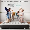 image:imageYITAHOME Queen Size Air Sofa Bed wWave Pattern Headboard amp Pump  Gray  2in1 Convertible Bed amp Couch Armrest Cup Holders amp Storage Pouch 79x60 Air Mattress for Home Camping Guests