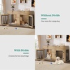 image:imageYITAHOME 60 Dog Crate Furniture with Removable Divider amp Storage Drawers  Double Door Kennel with Locks for Medium and Large Dogs Multifunctional Dog Crate End Table Light BeigeLight Beige