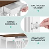 image:imageYITAHOME 60 Dog Crate Furniture with Removable Divider amp Storage Drawers  Double Door Kennel with Locks for Medium and Large Dogs Multifunctional Dog Crate End Table Light BeigeWhite  Walnut