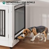 image:imageYITAHOME 60 Dog Crate Furniture with Removable Divider amp Storage Drawers  Double Door Kennel with Locks for Medium and Large Dogs Multifunctional Dog Crate End Table Light BeigeWhite