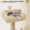image:imageYITAHOME 75 inch Cat Tree Tower for Indoor Cats  MultiLevel Cat Furniture with Scratching Posts Cat Caves Padded Perch Cozy Hammock Ladder and Plush BallsBeige
