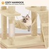 image:imageYITAHOME 75 inch Cat Tree Tower for Indoor Cats  MultiLevel Cat Furniture with Scratching Posts Cat Caves Padded Perch Cozy Hammock Ladder and Plush BallsBeige