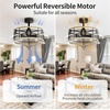 image:imageYITAHOME 20 Caged Ceiling Fan with Lights Remote Control Farmhouse Industrial Ceiling Fan Light Fixture Reversible Motor 6 Speeds Timer for Living Room Bedroom Kitchen Black amp Oak