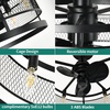 image:imageYITAHOME 20 Caged Ceiling Fan with Lights Remote Control Farmhouse Industrial Ceiling Fan Light Fixture Reversible Motor 6 Speeds Timer for Living Room Bedroom Kitchen Black