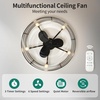 image:imageYITAHOME 20 Caged Ceiling Fan with Lights Remote Control Farmhouse Industrial Ceiling Fan Light Fixture Reversible Motor 6 Speeds Timer for Living Room Bedroom Kitchen Black