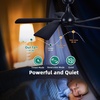 image:imageYITAHOME 52 Inch Black Ceiling Fan without Light Solid Wood Blades Modern Ceiling Fan with Remote Ceiling Fans with Reversible DC Motor For Indoor Outdoor Memory Function