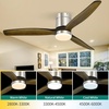 image:imageYITAHOME 52 Inch Low Profile Ceiling Fan with Light and Remote Wall Switch Flush Mount Fan with DC Motor 3 Colors Light Changing 6 Speed Reversible Airflow for OutdoorIndoor Sliver amp Walnut