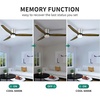 image:imageYITAHOME 52 Inch Low Profile Ceiling Fan with Light and Remote Wall Switch Flush Mount Fan with DC Motor 3 Colors Light Changing 6 Speed Reversible Airflow for OutdoorIndoor Sliver amp Walnut