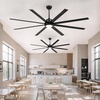 image:imageYITAHOME 84 Inch Ceiling Fans with Lights and Remote Control for Indoor Reversible Quiet DC Motor 8 Blades with 6 Speed Large Ceiling Fans for Home Commercial Black  Indoor Reversible Quiet DC Motor 8 Blades with 6 Speed Large for Home Commercial84