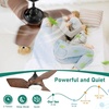 image:imageYITAHOME Ceiling Fans with Lights and Remote 26 Inch Modern Indoor Outdoor Ceiling Fan with Dimmable Reversible DC Quiet Motor Memory Function for Patio Farmhouse Bedroom