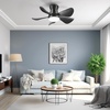 image:imageYITAHOME Low Profile White Ceiling Fans with Lights and Remote amp APP Control 26 Inch Flush Mount Modern Fan with Dimmable Reversible DC Quiet Motor Indoor Fan for Patio Kitchen Bedroom