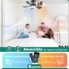 image:imageYITAHOME Low Profile White Ceiling Fans with Lights and Remote amp APP Control 26 Inch Flush Mount Modern Fan with Dimmable Reversible DC Quiet Motor Indoor Fan for Patio Kitchen Bedroom