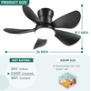 image:imageYITAHOME Low Profile White Ceiling Fans with Lights and Remote amp APP Control 26 Inch Flush Mount Modern Fan with Dimmable Reversible DC Quiet Motor Indoor Fan for Patio Kitchen Bedroom