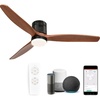 image:imageYITAHOME 52 Inch Low Profile Ceiling Fan with Light and Remote Flush Mount ceiling fan with Quiet DC Motor Smart Ceiling Fan Compatible with Alexa Reversible Airflow for Outdoor Indoor