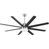 image:imageYITAHOME Black Ceiling Fans 60 Inch with Lights and Remote Modern Fan Indoor Outdoor with Quiet Reversible 6 Speeds Motor Dimmable LED 3 Color Memory Function for Bedroom Living Room Patio Chrome