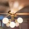 image:imageYITAHOME Tropical Ceiling Fans with Light and Remote 52 Inch Fan Light with Quiet Reversible Motor 3 Speed amp Lights Colors Changing Timer Palm Leaf Blades for OutdoorIndoor  Brass