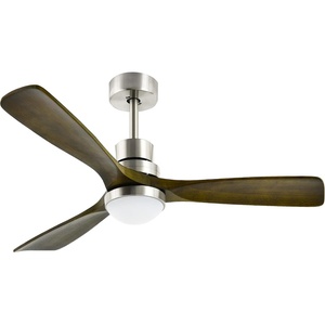 image:imageYITAHOME 52 Inch Ceiling Fan with Lights and Wall Switch Remote Industrial Wood Fan with Quiet Reversible 6 Speeds Motor Dimmable LED 3 Color Memory Function for Outdoor Indoor Silver amp Walnut