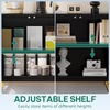 image:imageYITAHOME Sideboard Buffet Buffet Cabinet Storage Credenza wAdjustable Shelf Wine Glass Holder Drawers Modern White amp Gold Dresser 300 lbs Capacity for Living Room Kitchen Dining RoomStripes